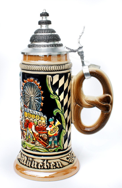 Souvenir Oktoberfest Beer Stein with Lid